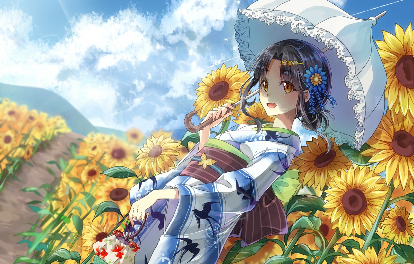 Anime Sunflower Wallpapers