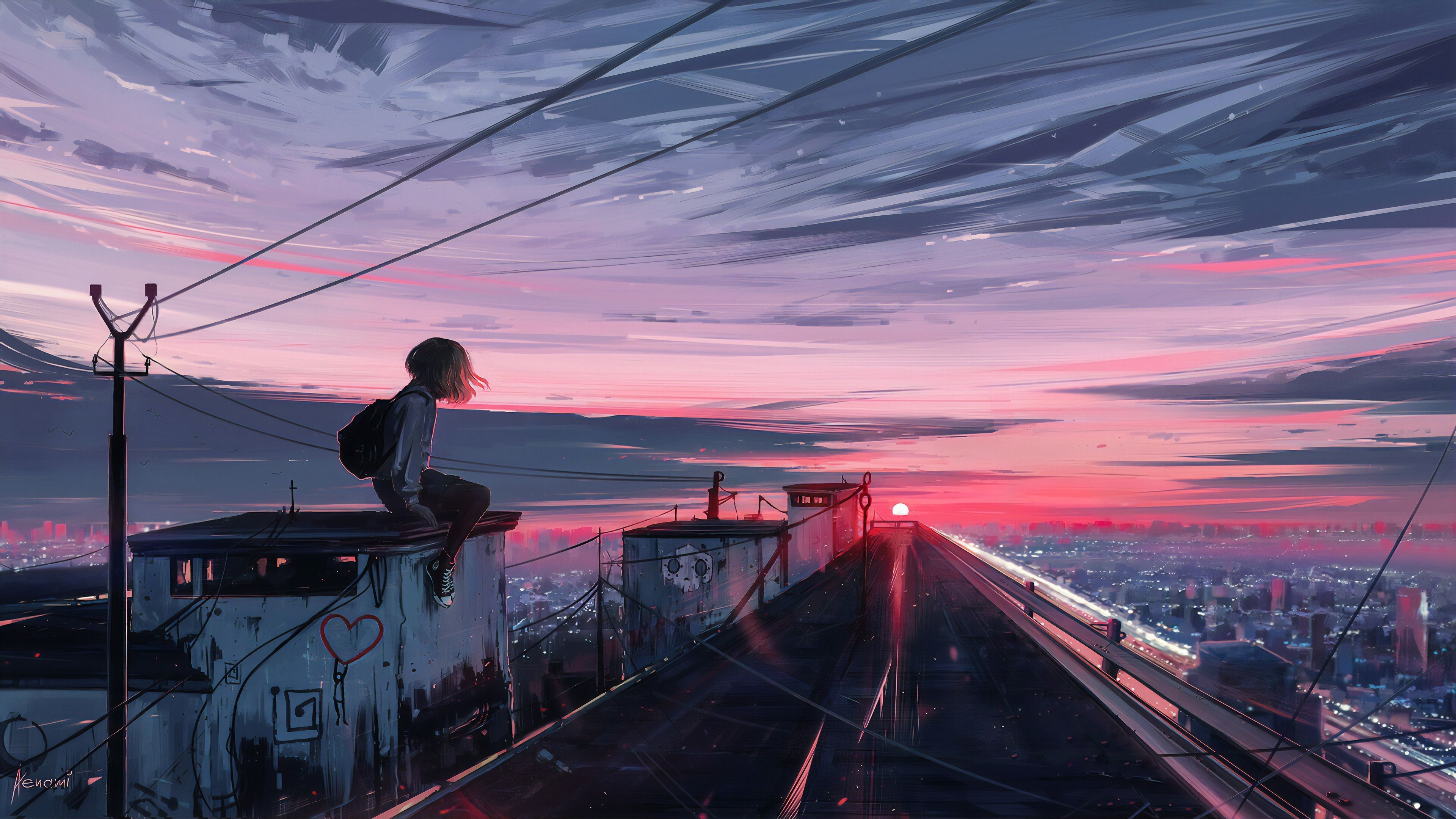 Anime Sunset Wallpapers