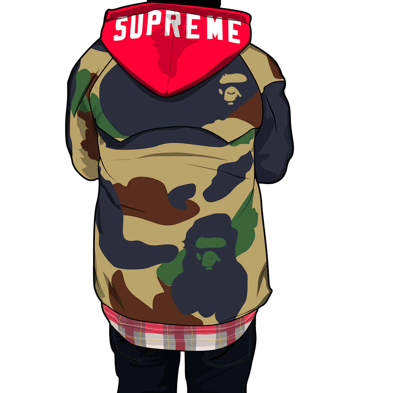 Anime Supreme Bape Desktop Wallpapers