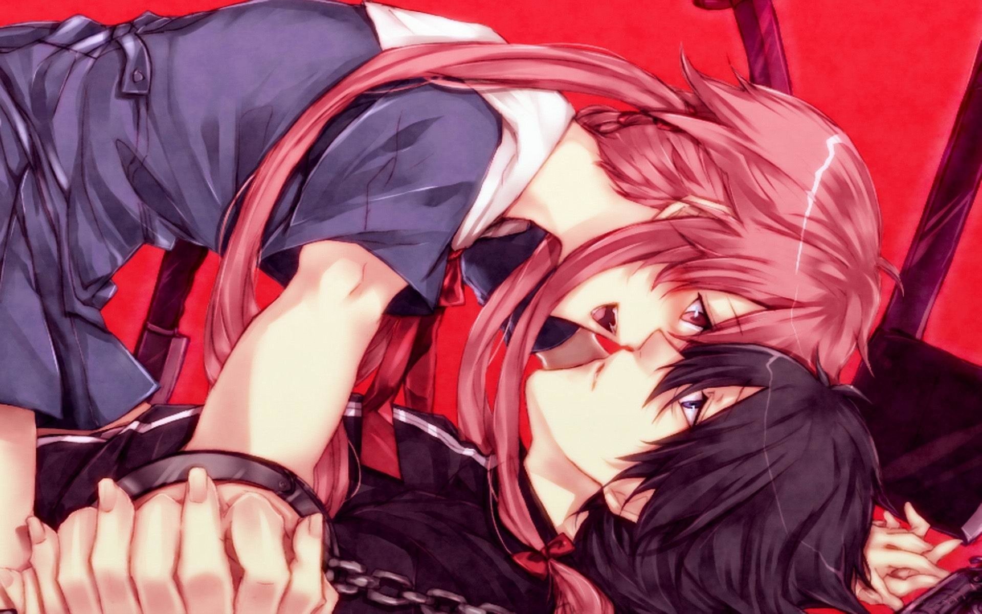 Anime Sweet Kissing Couple Wallpapers