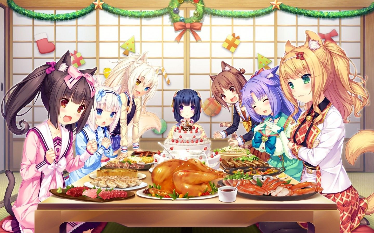 Anime Thanksgiving Girls Wallpapers