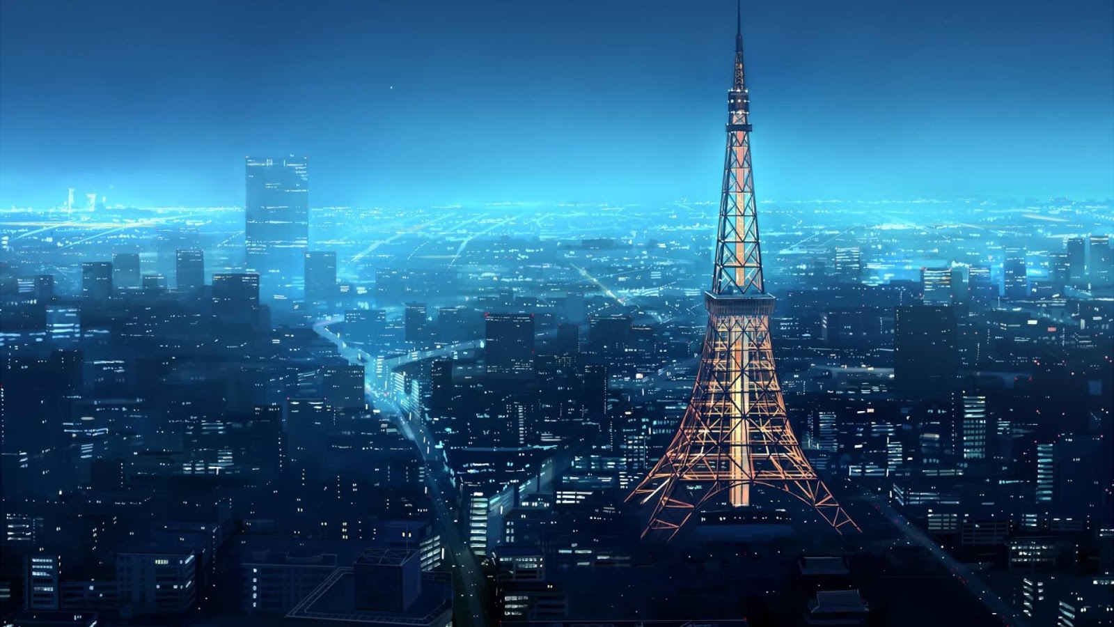 Anime Tokyo City Hd 1080P Wallpapers