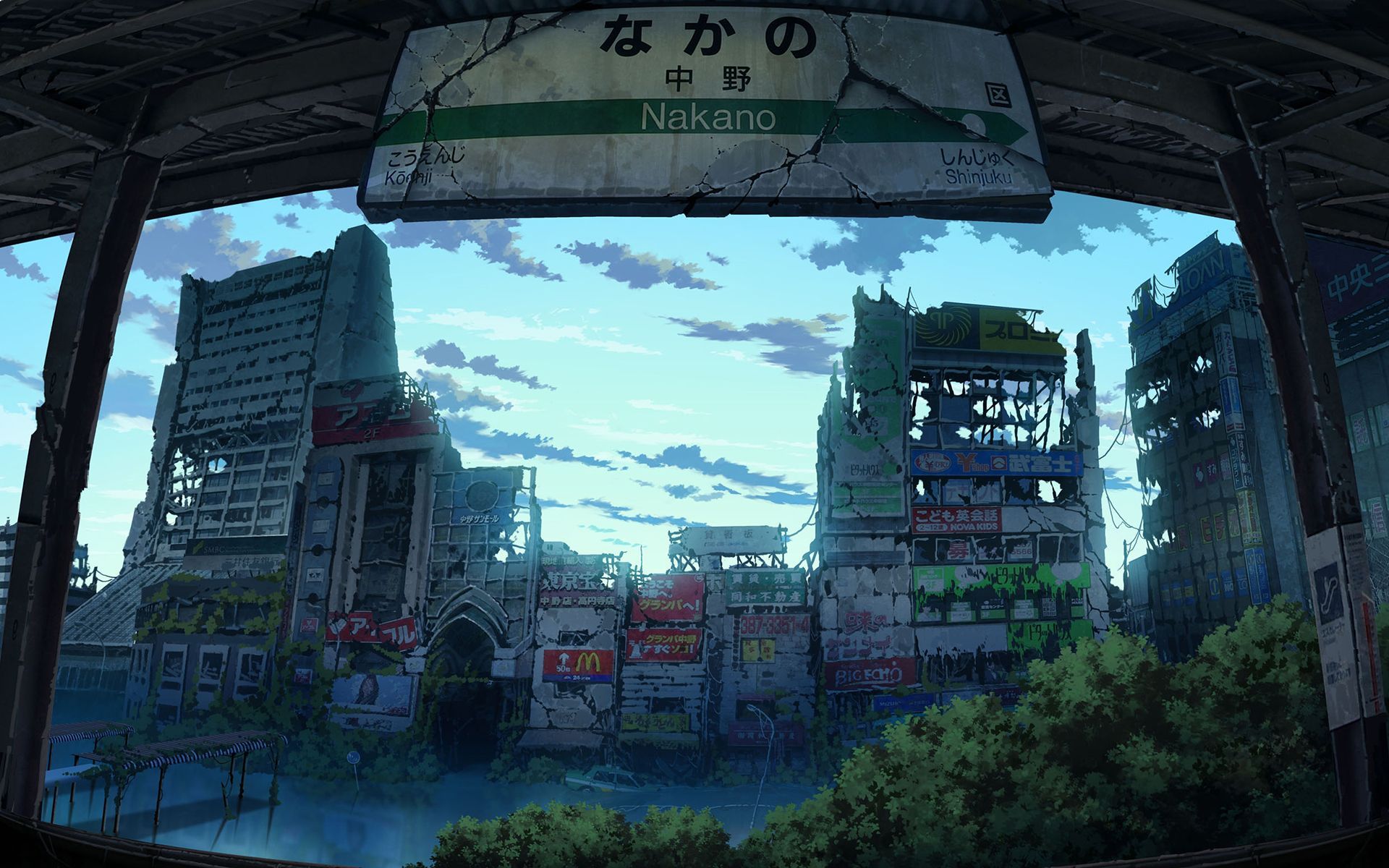 Anime Tokyo City Hd 1080P Wallpapers