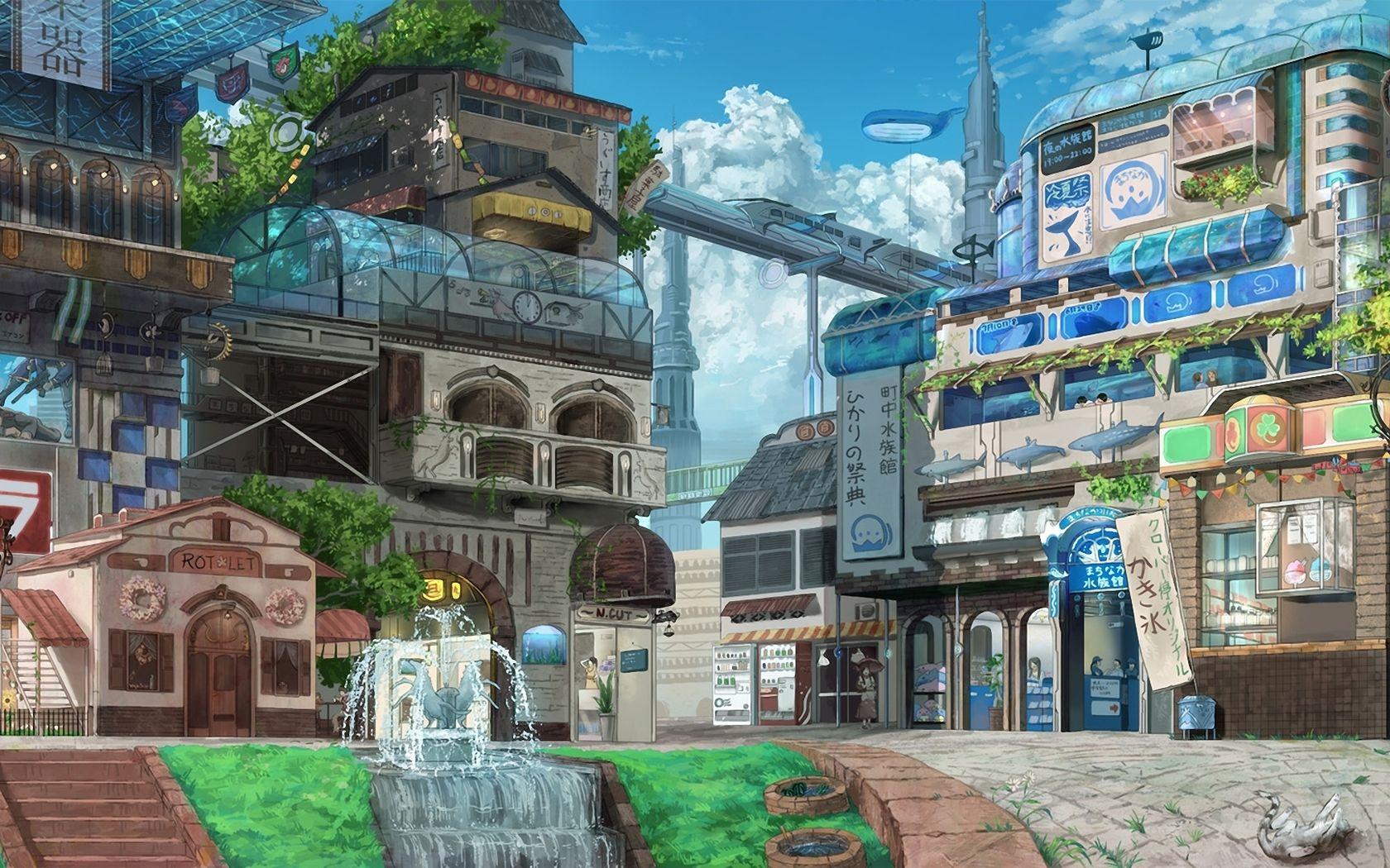 Anime Town Wallpapers