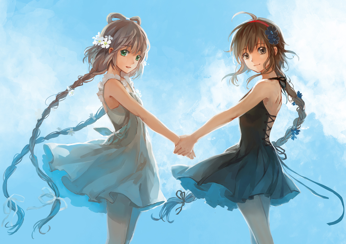 Anime Two Girls Wallpapers