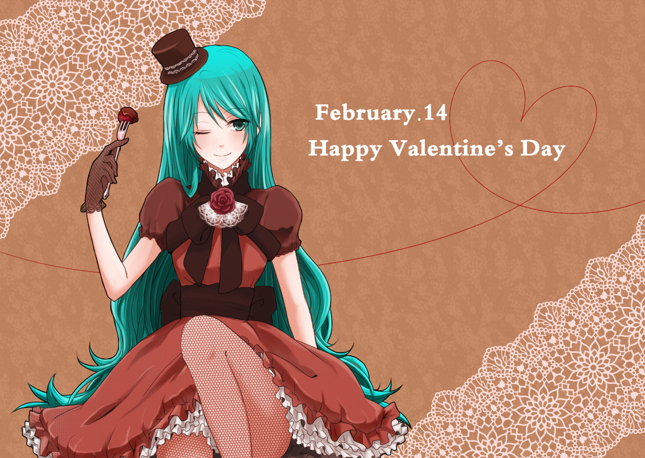 Anime Valentine Girls Wallpapers