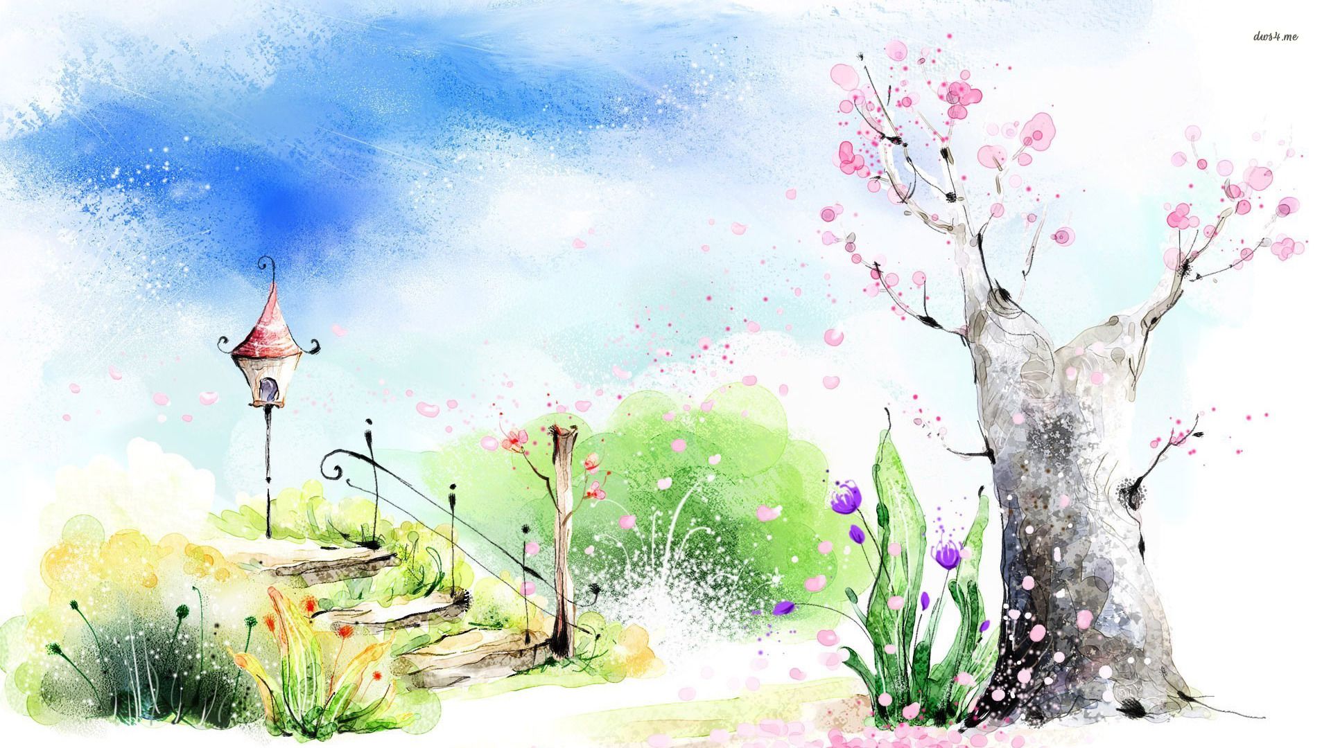 Anime Watercolor Wallpapers