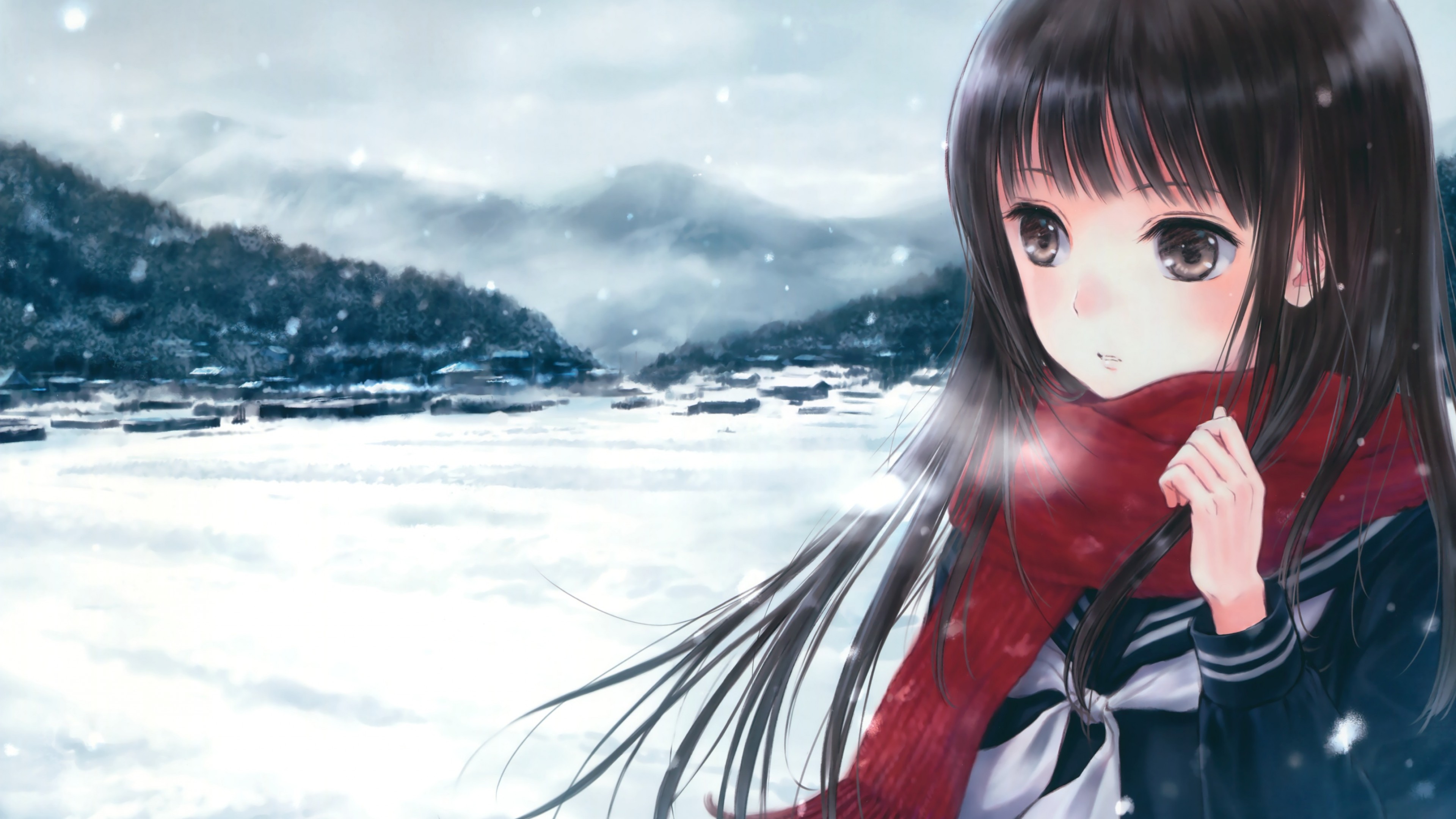 Anime Winter Mountain Wallpapers