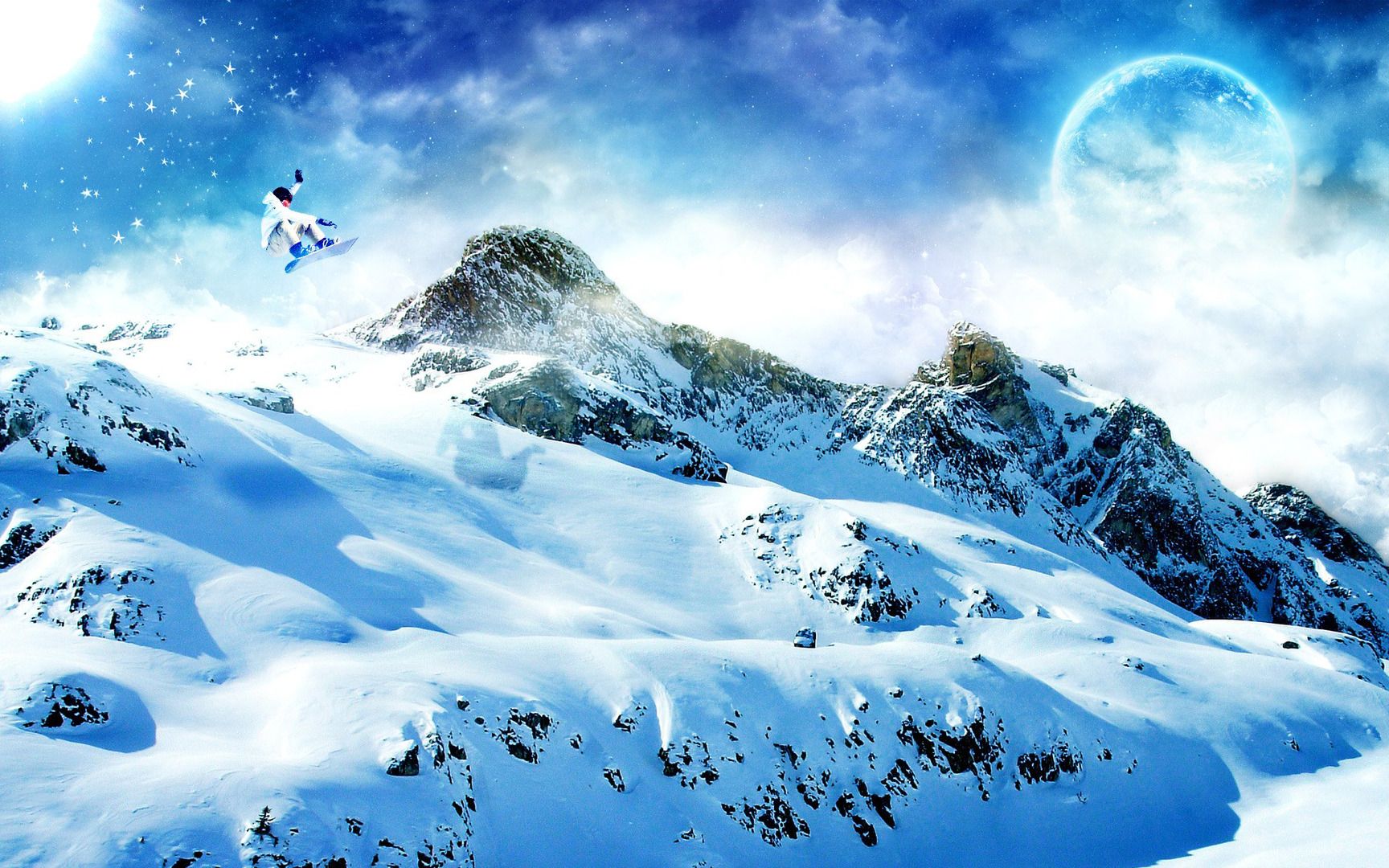 Anime Winter Mountain Wallpapers