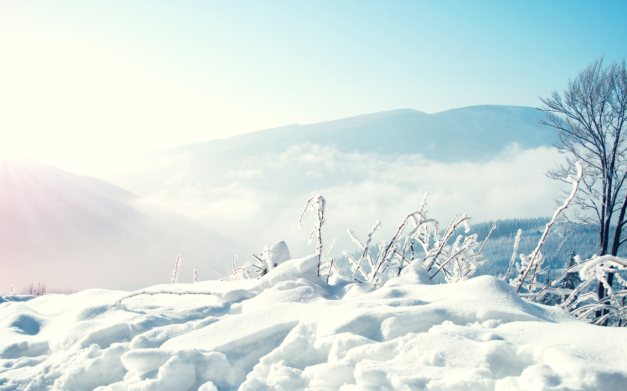 Anime Winter Mountain Wallpapers