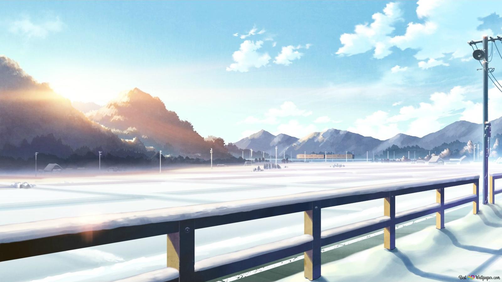 Anime Winter Mountain Wallpapers