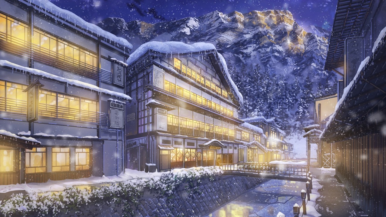 Anime Winter Scenery Wallpapers