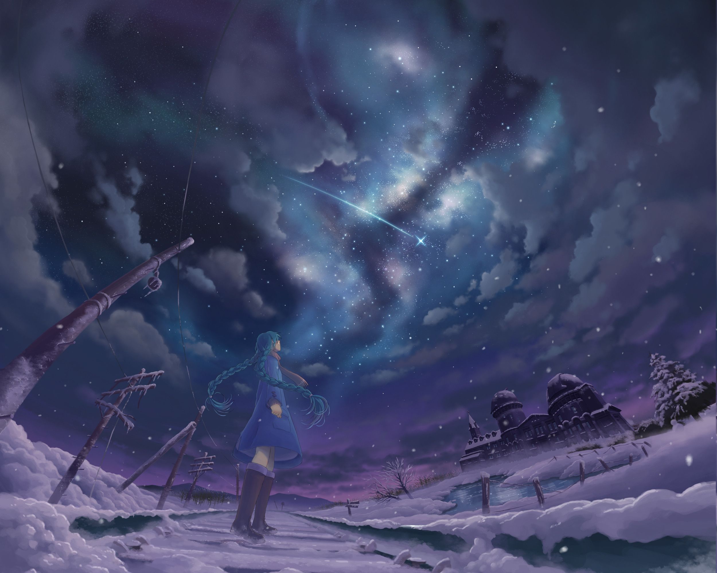 Anime Winter Scenery Wallpapers