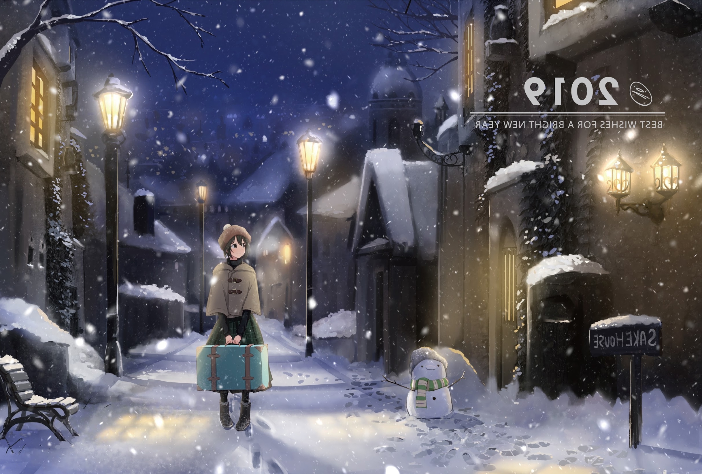 Anime Winter Scenery Wallpapers