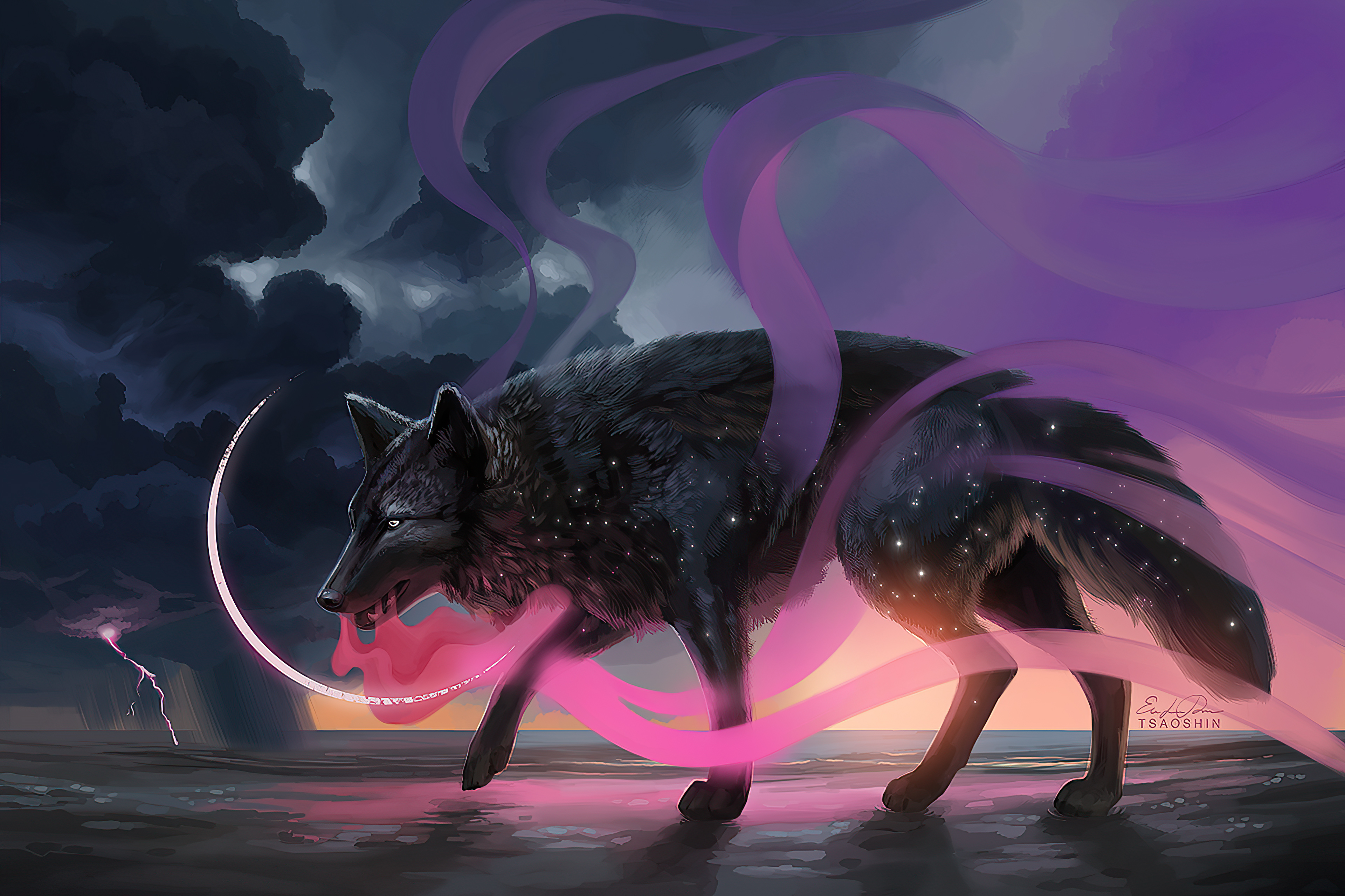 Anime Wolf Art Wallpapers