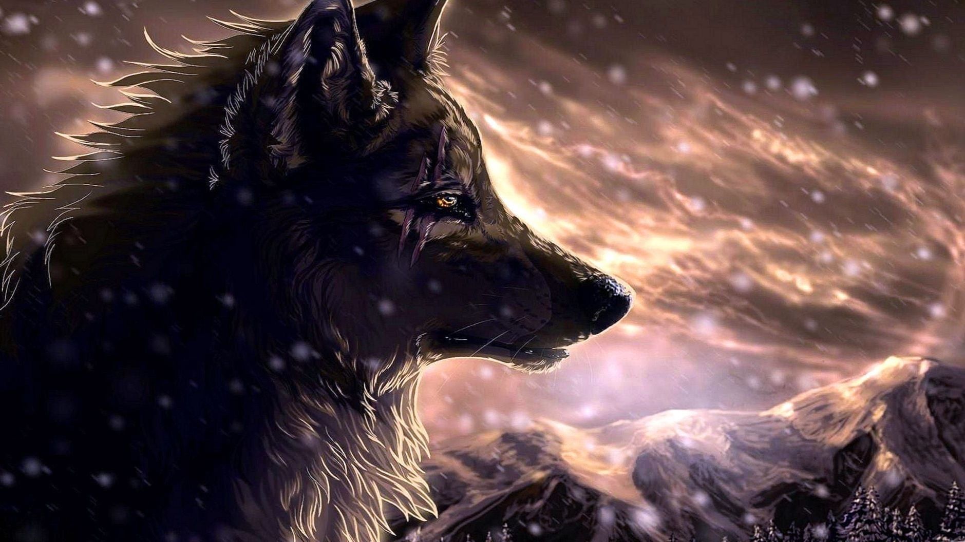 Anime Wolf Art Wallpapers