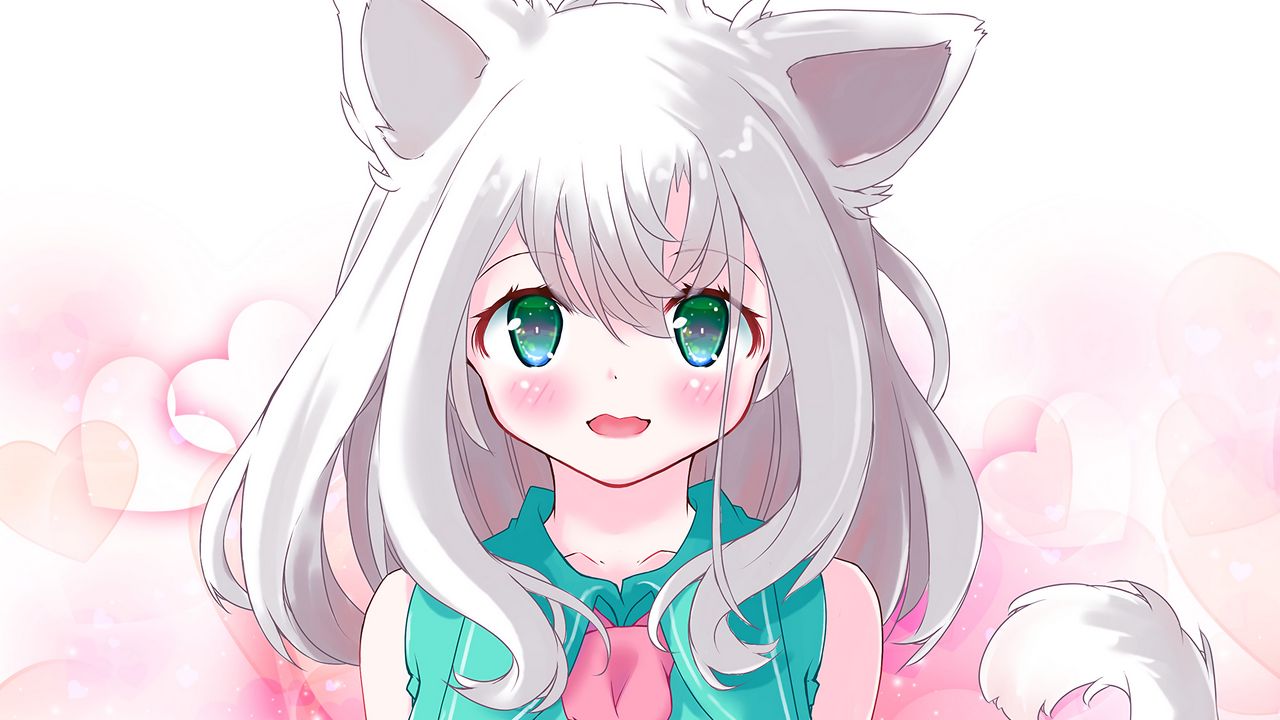 Anime Wolf Girl Galaxy Wallpapers