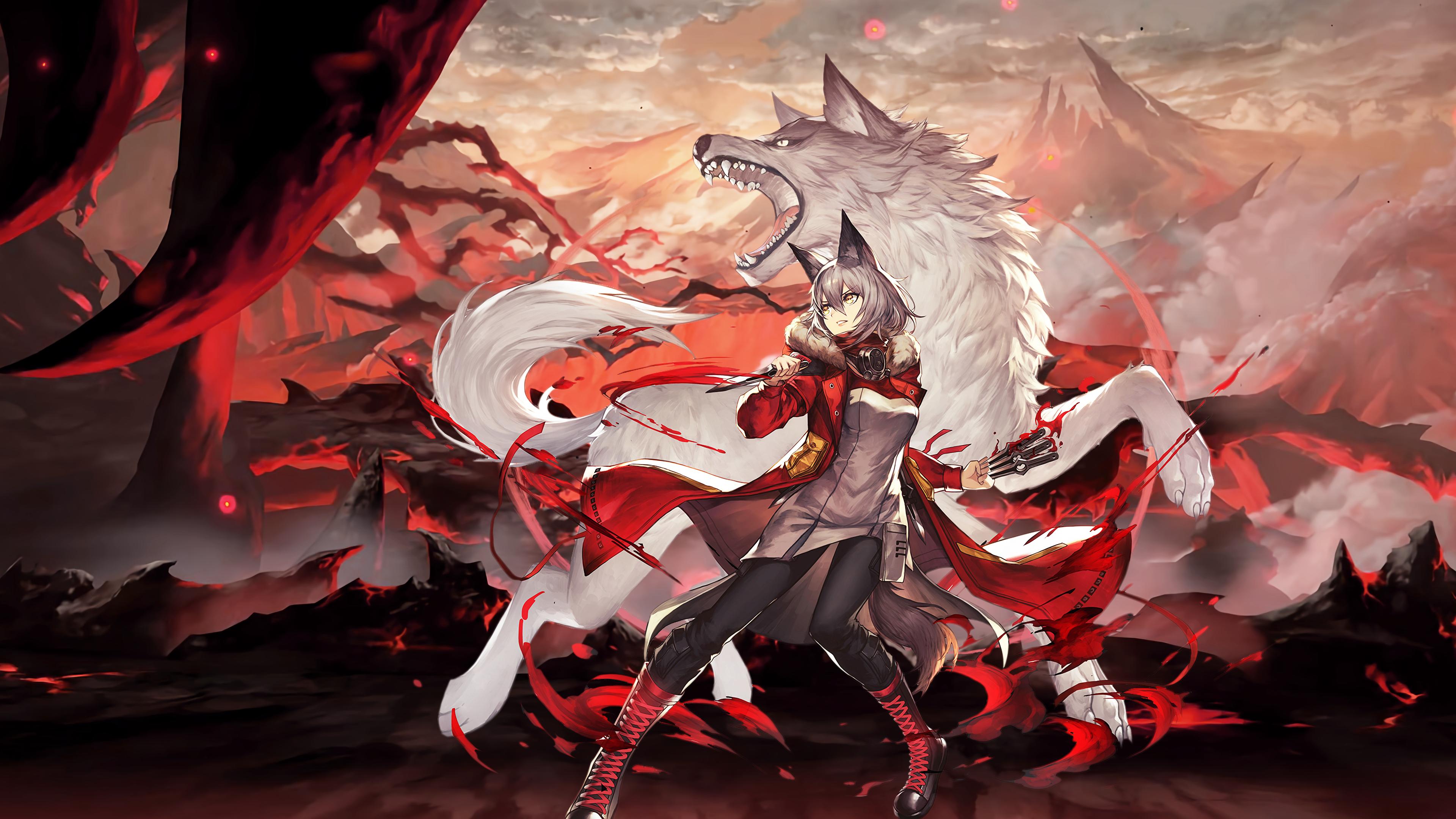 Anime Wolf Girl Wallpapers