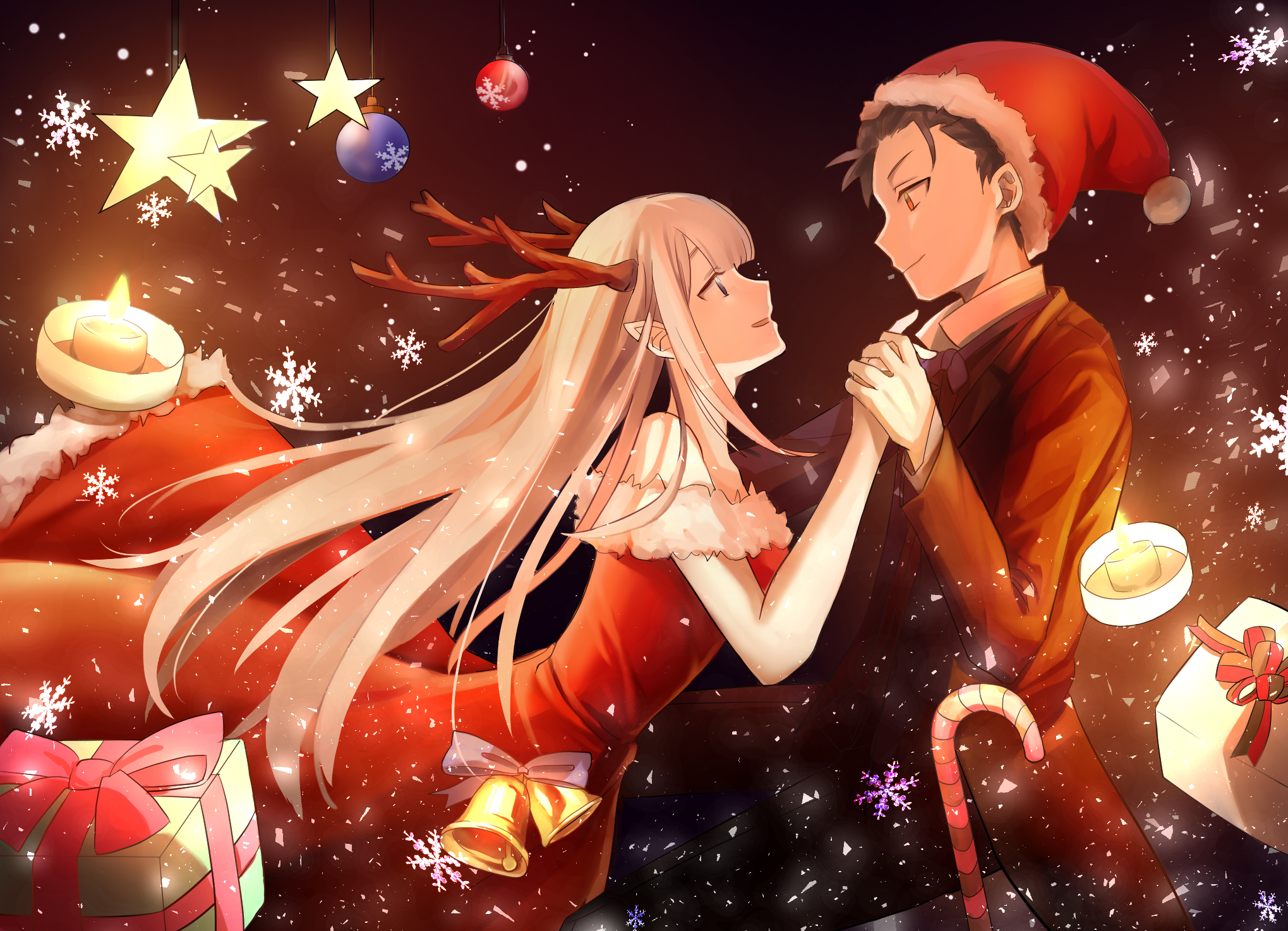 Anime Xmas Couples Wallpapers