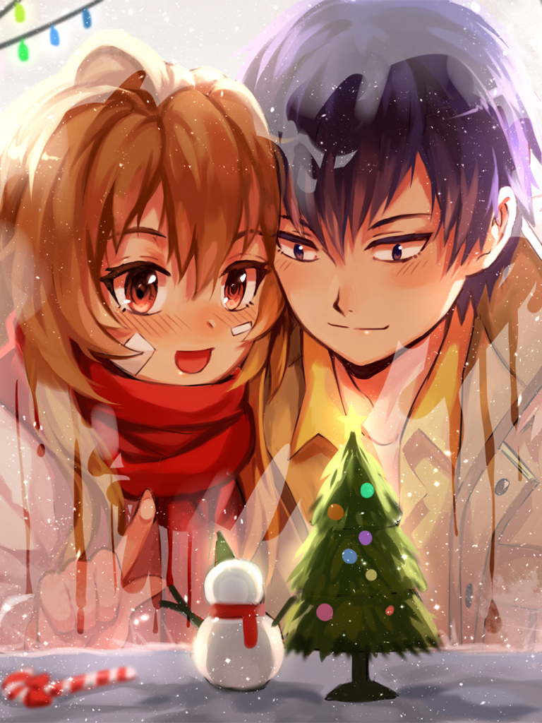 Anime Xmas Couples Wallpapers