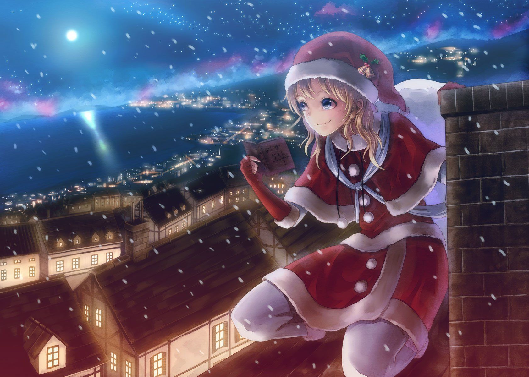 Anime Xmas Couples Wallpapers