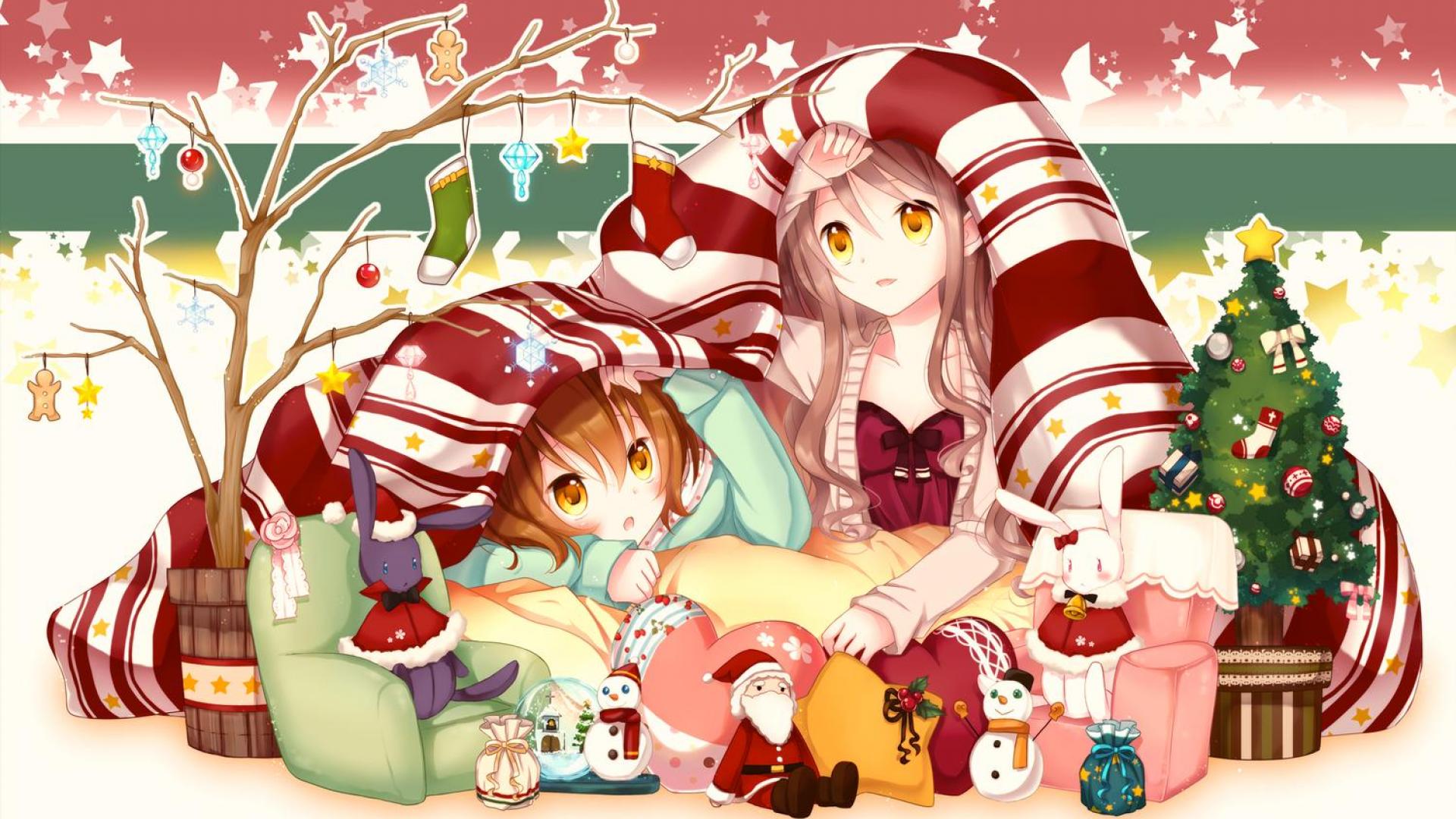 Anime Xmas Couples Wallpapers