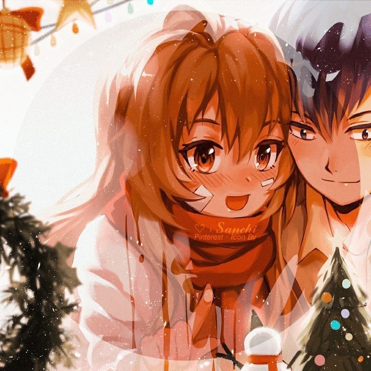 Anime Xmas Couples Wallpapers