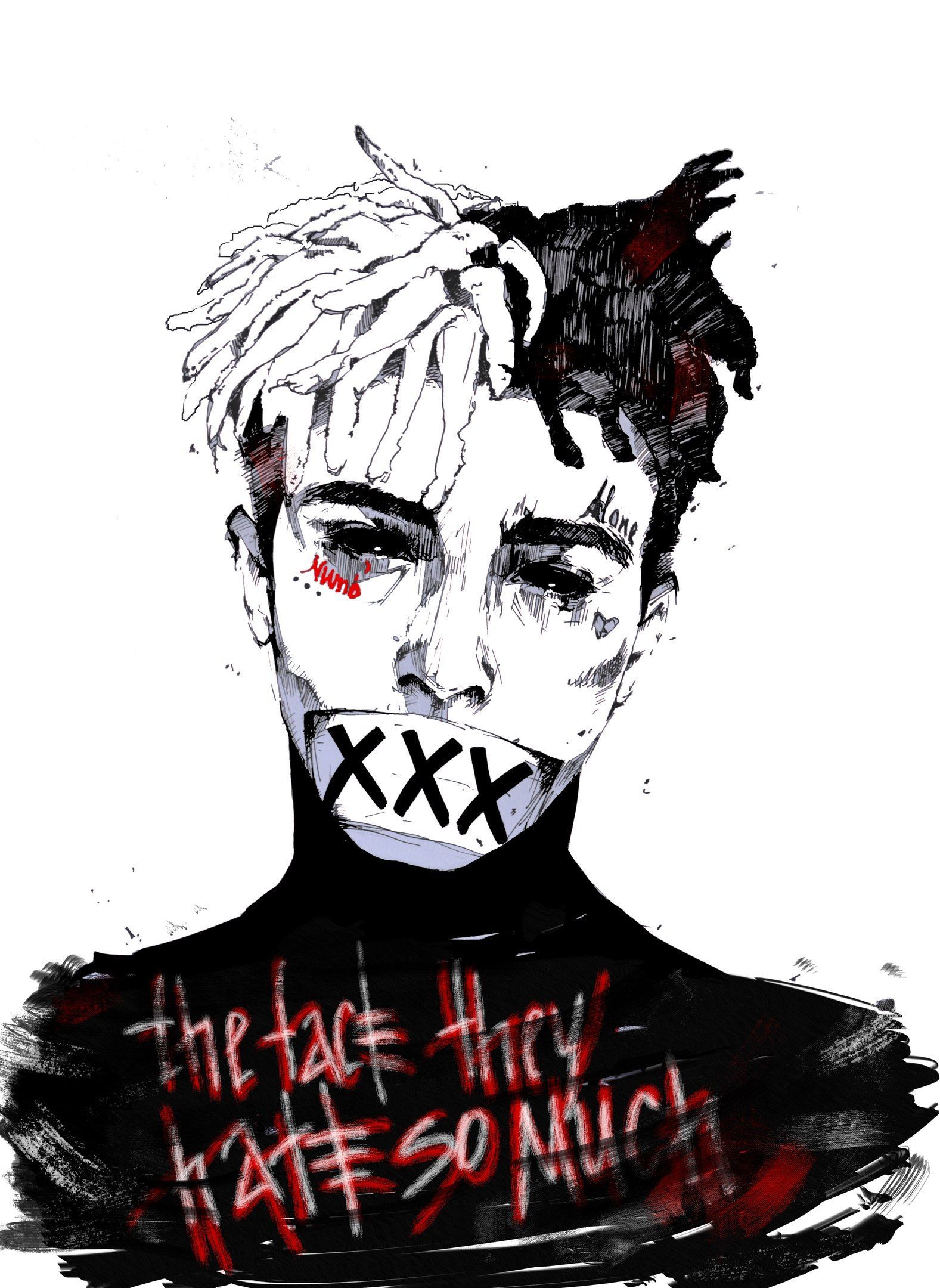 Anime Xxxtentacion Drawing Wallpapers