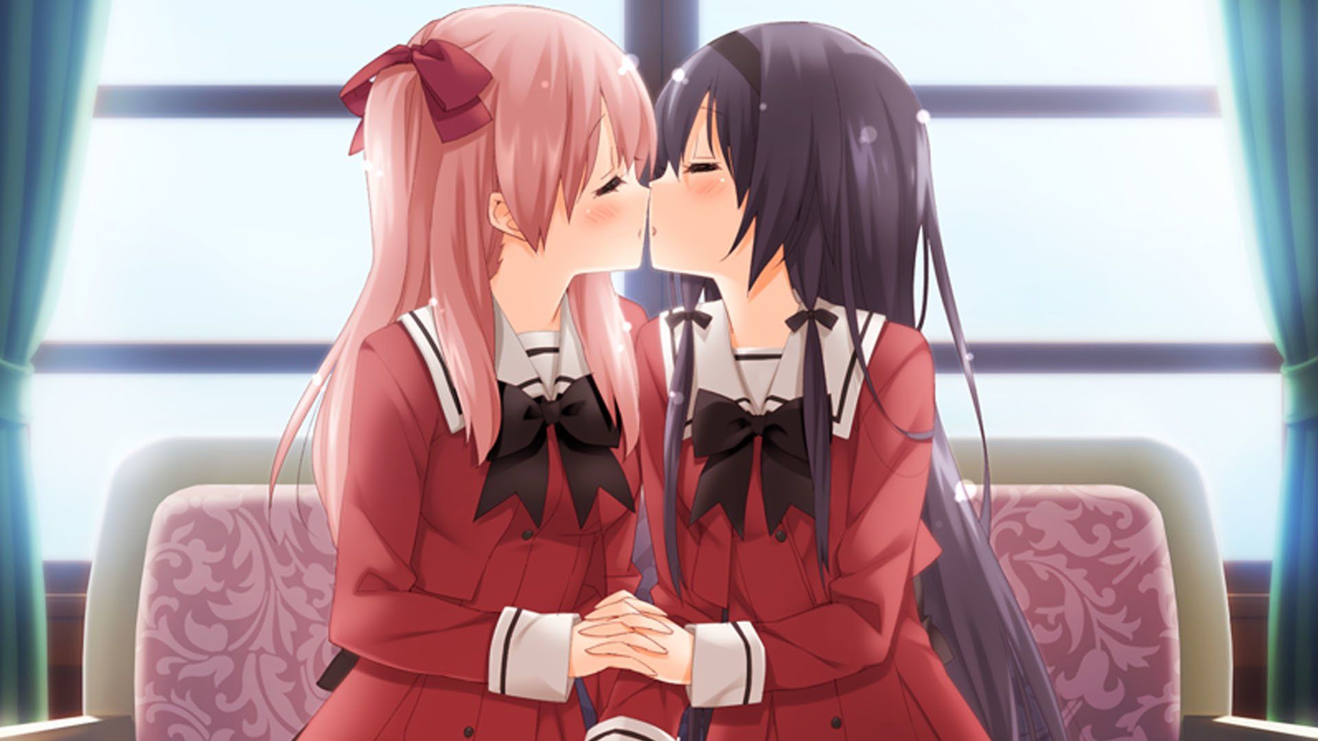 Anime Yuri Kiss Wallpapers