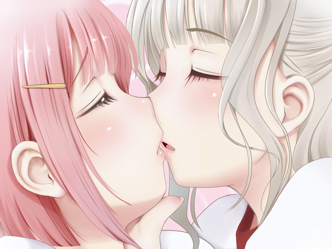 Anime Yuri Kiss Wallpapers