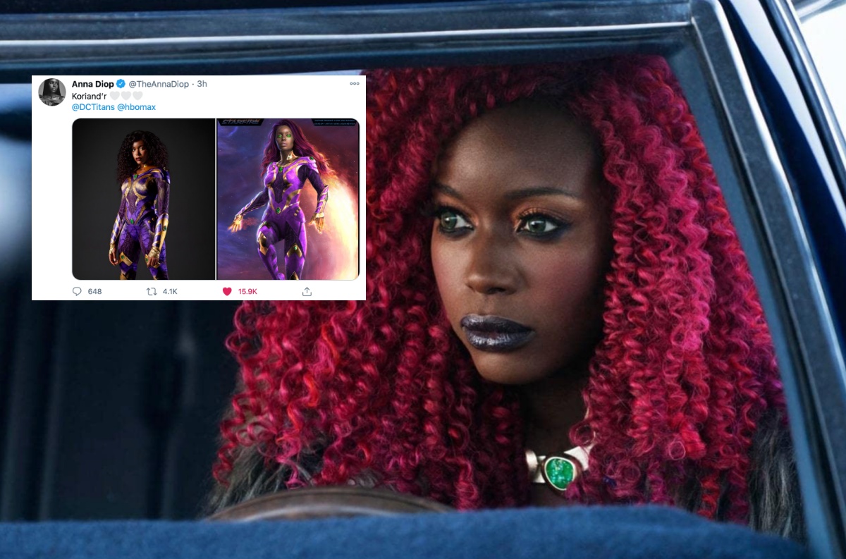 Anna Diop As Starfire Wallpapers