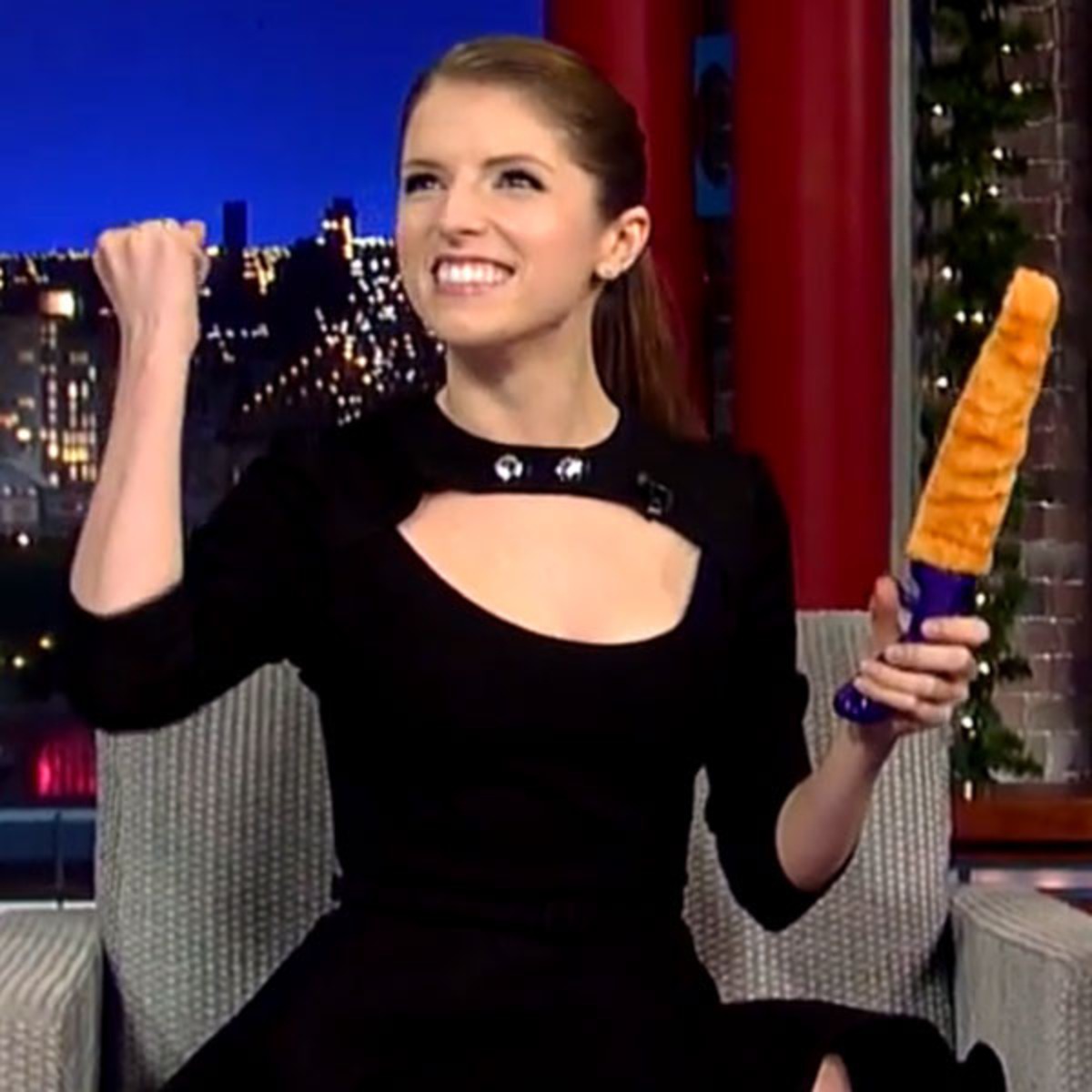 Anna Kendrick Playing With Cat Wallpapers