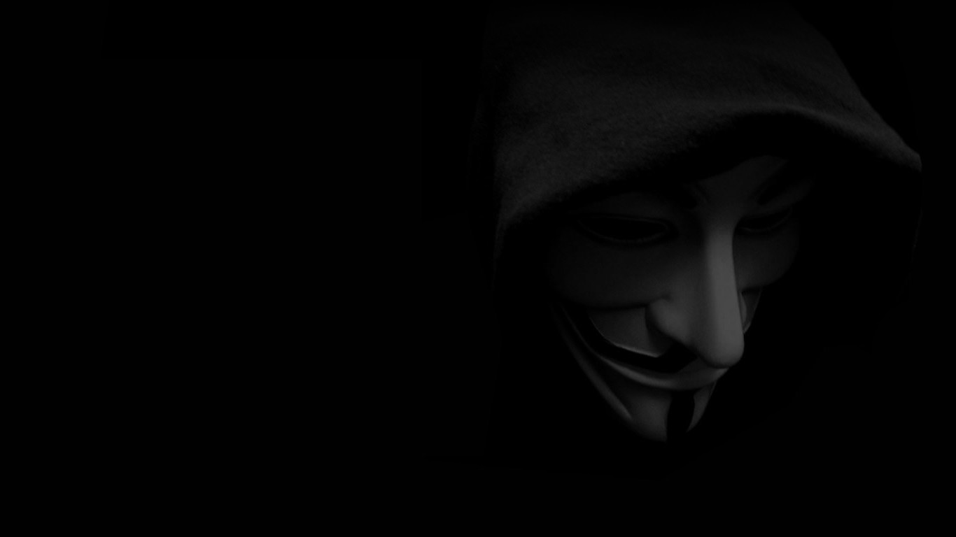 Anonymous 1366X768 Wallpapers