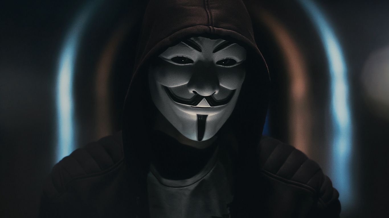 Anonymous 1366X768 Wallpapers