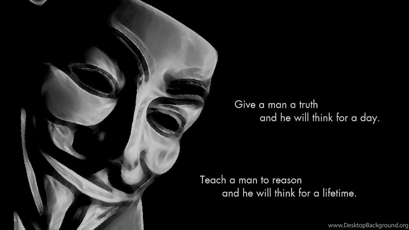 Anonymous 1366X768 Wallpapers