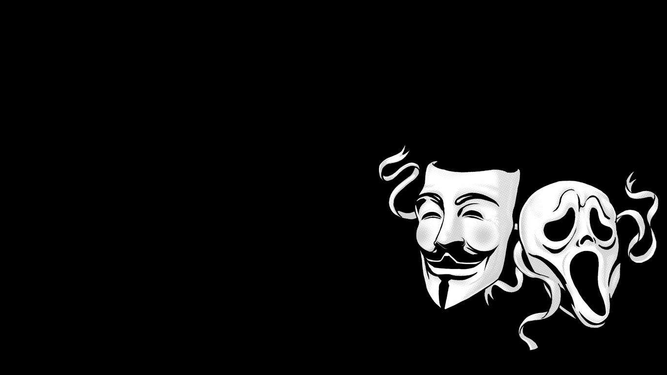 Anonymous 1366X768 Wallpapers