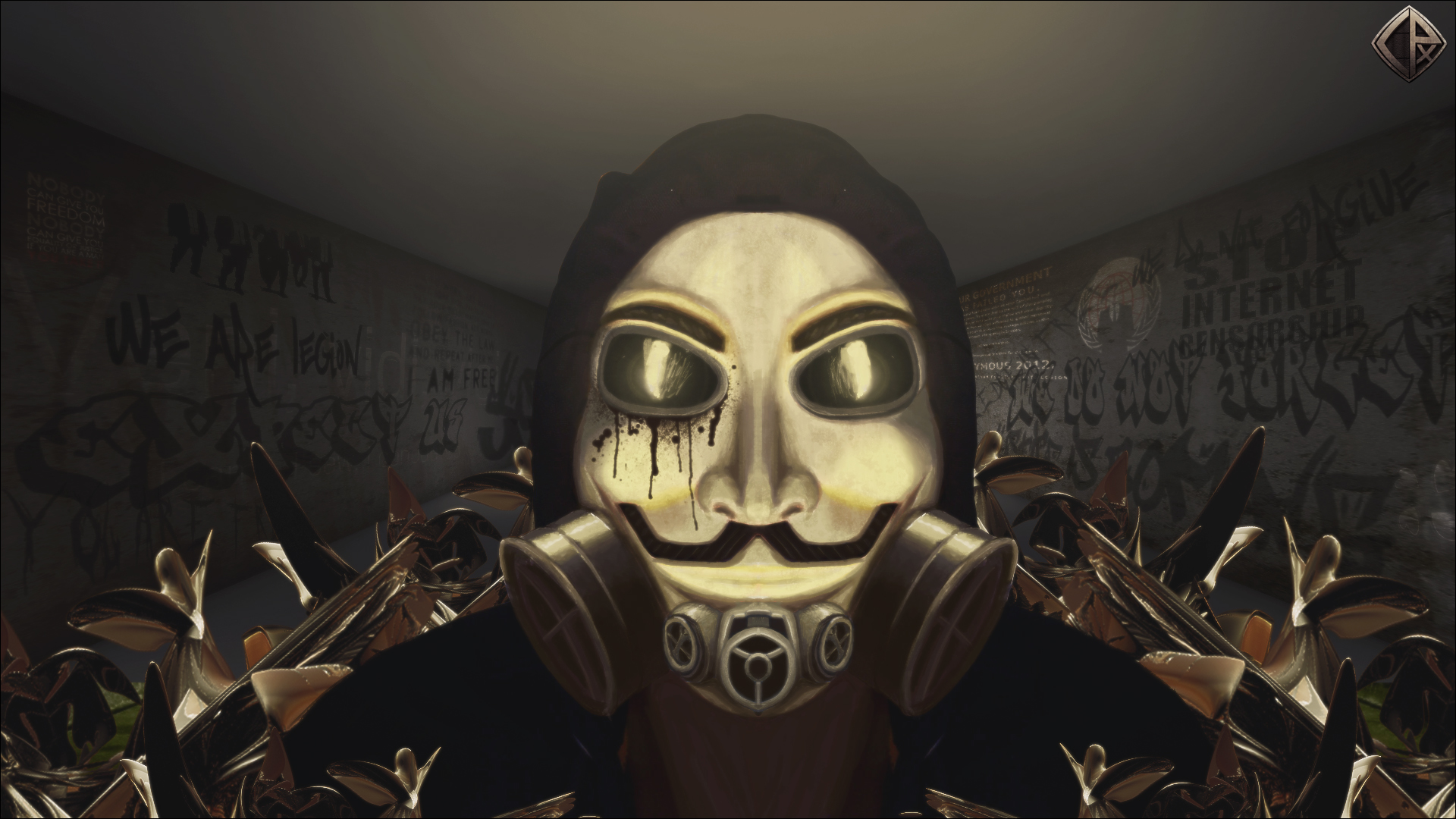 Anonymous 4K Hacker Mask Wallpapers