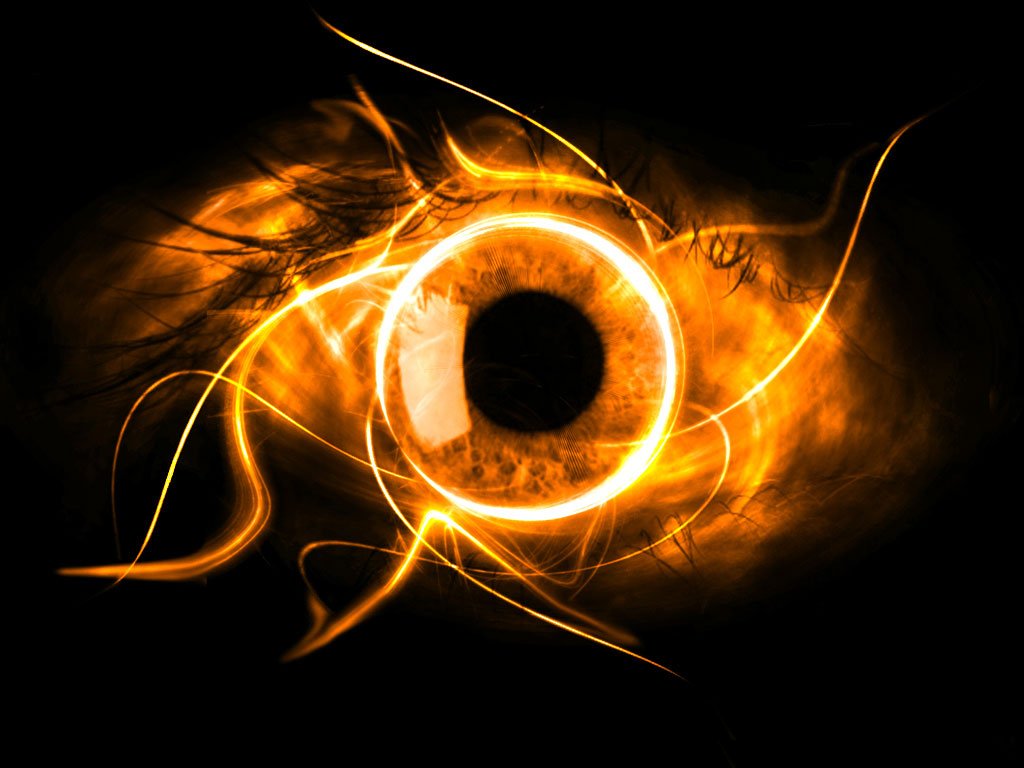 Anonymous With Orange Eyes Wallpapers