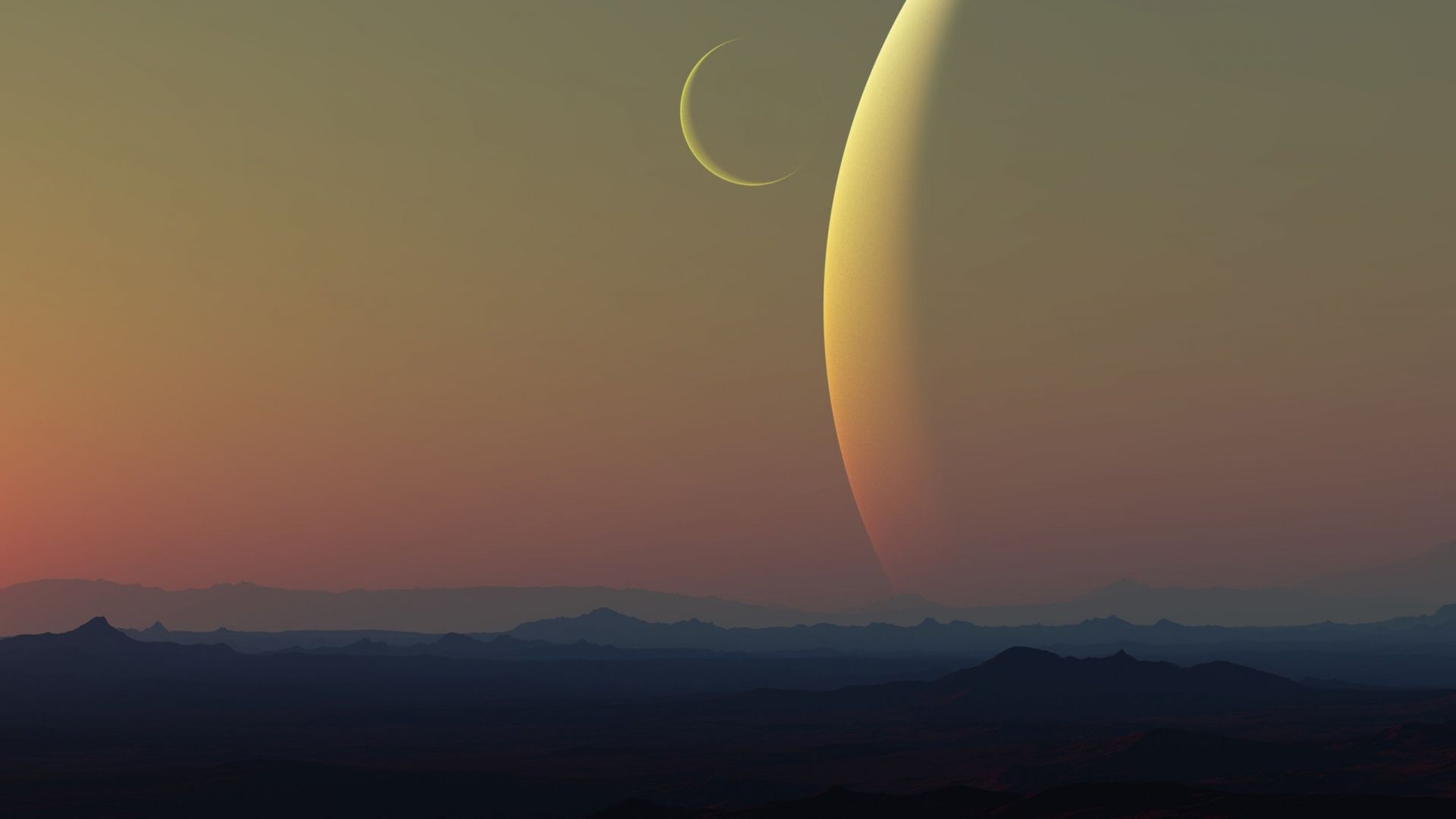 Another Planet Sunset Wallpapers