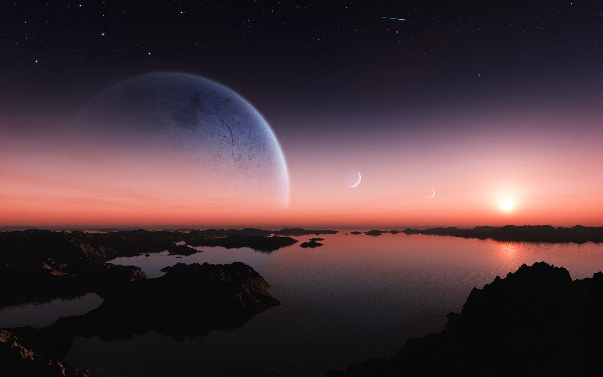 Another Planet Sunset Wallpapers