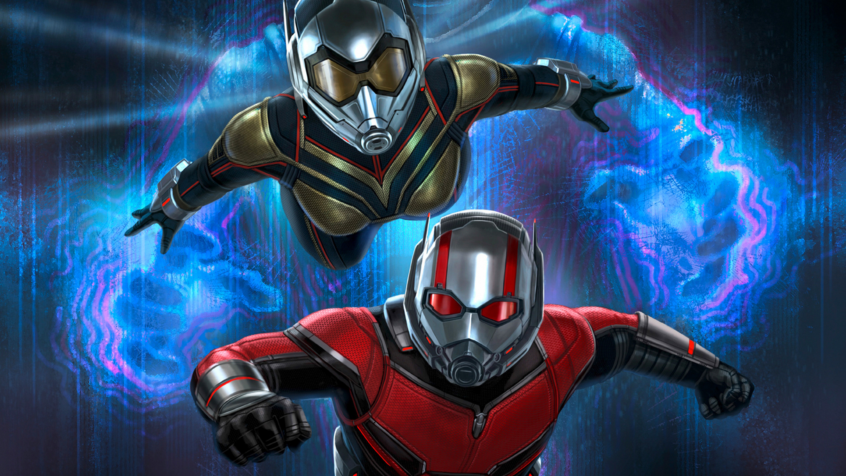 Ant-Man And The Wasp Splash Art Wallpapers