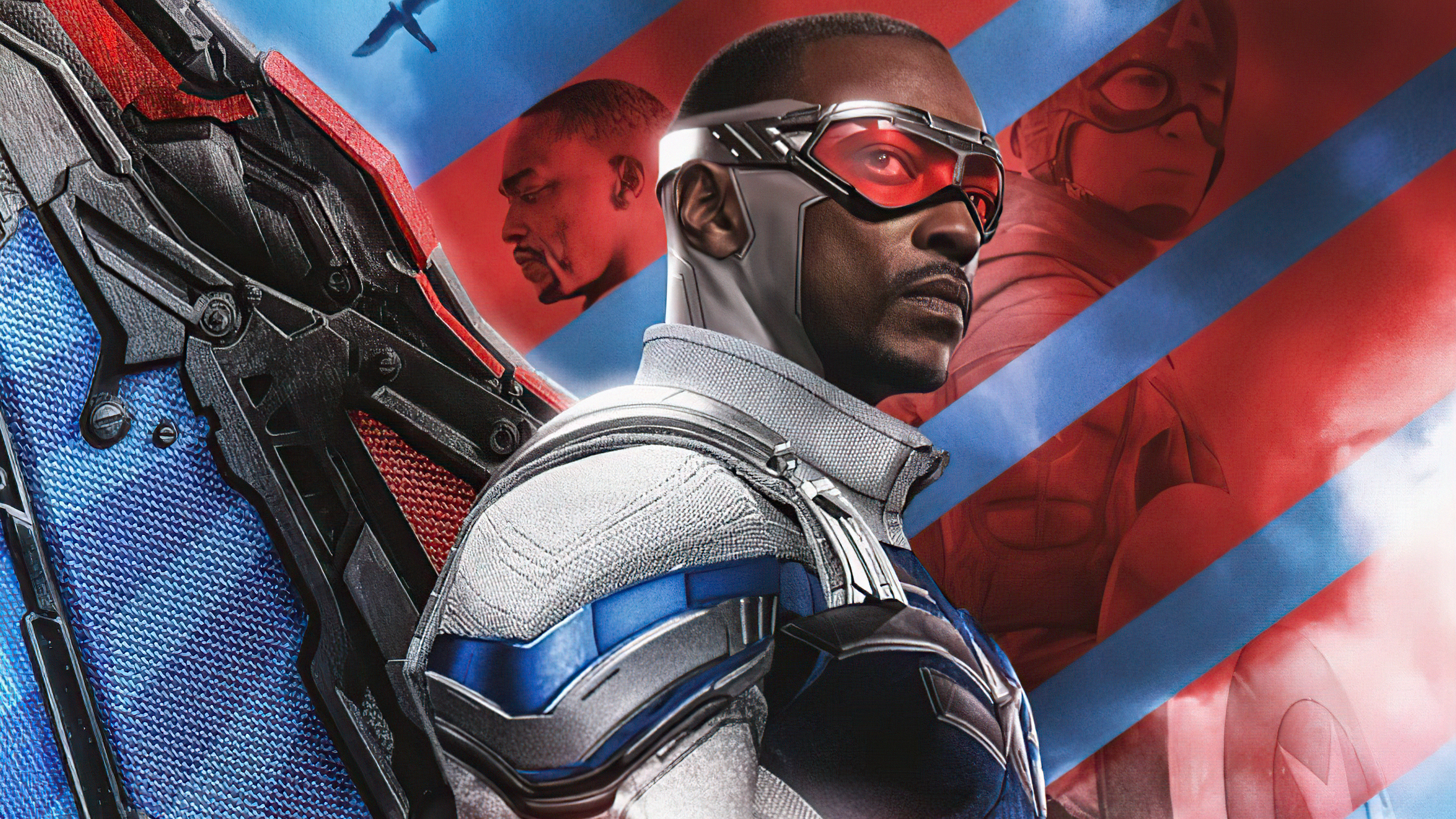 Anthony Mackie Falcon Marvel Art Wallpapers