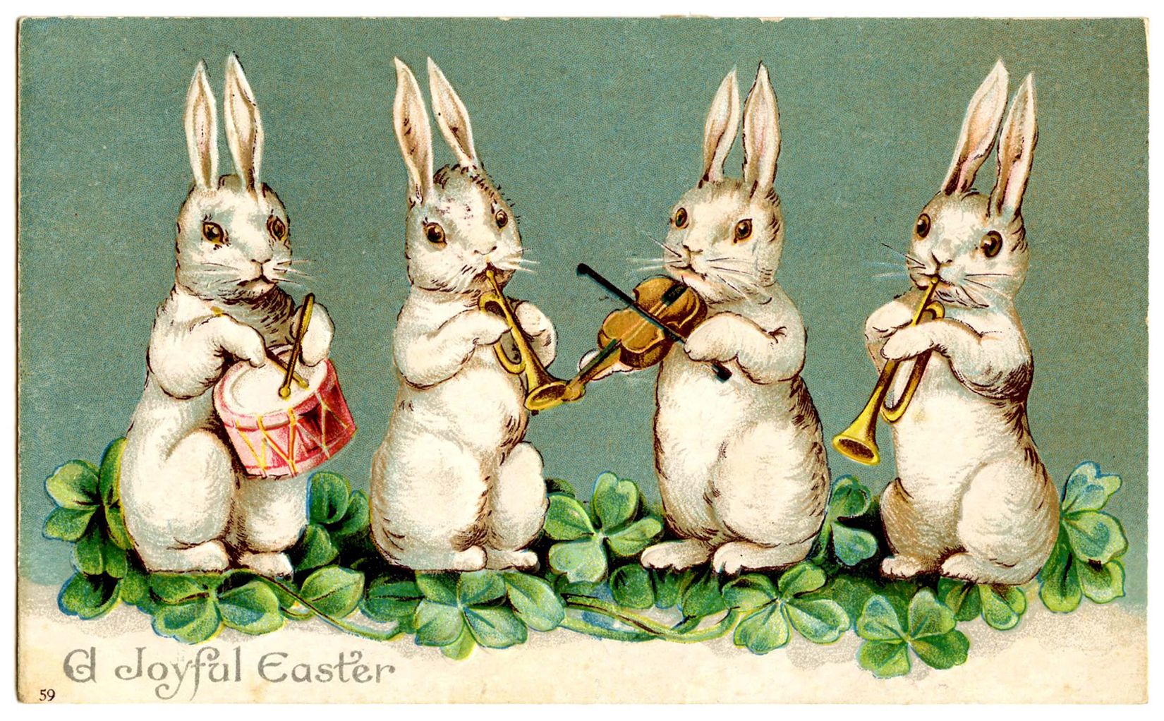 Antique Easter Bunny Wallpapers