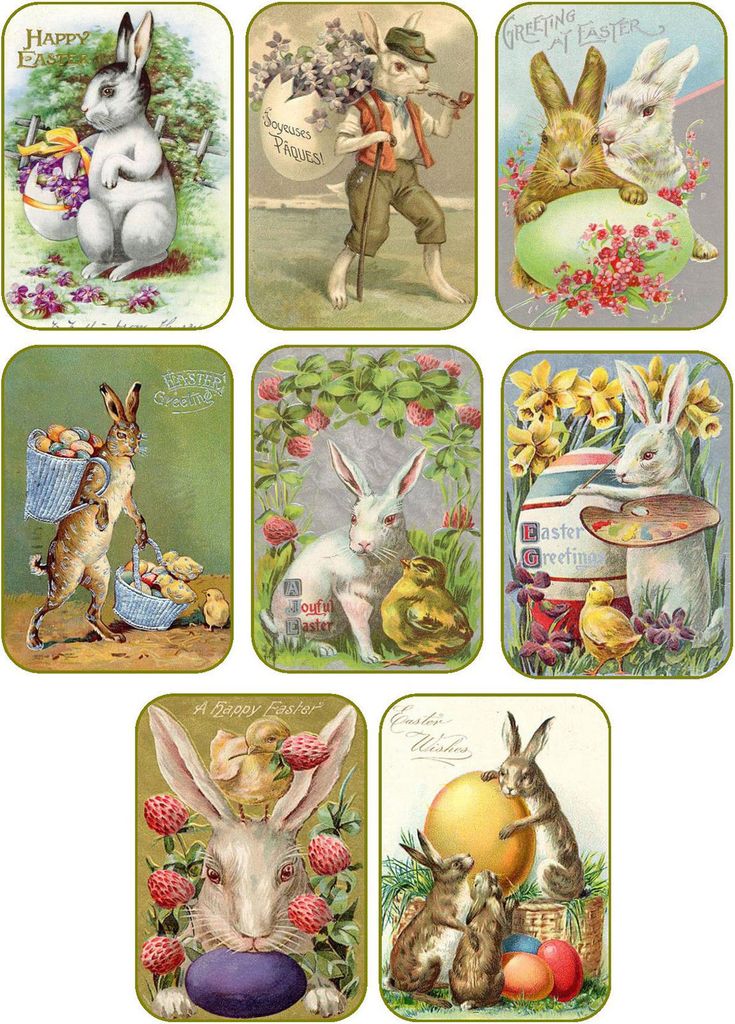 Antique Easter Bunny Wallpapers