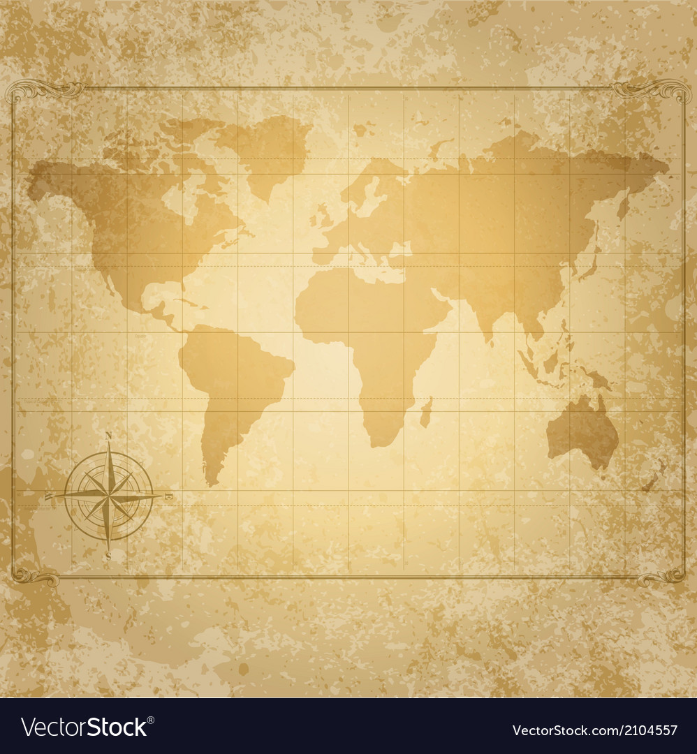 Antique World Map Background