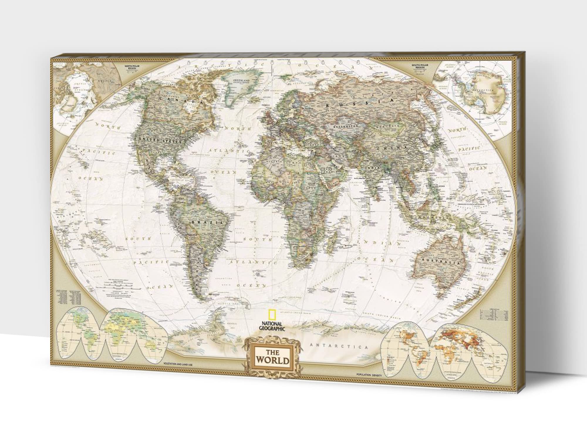 Antique World Map Background