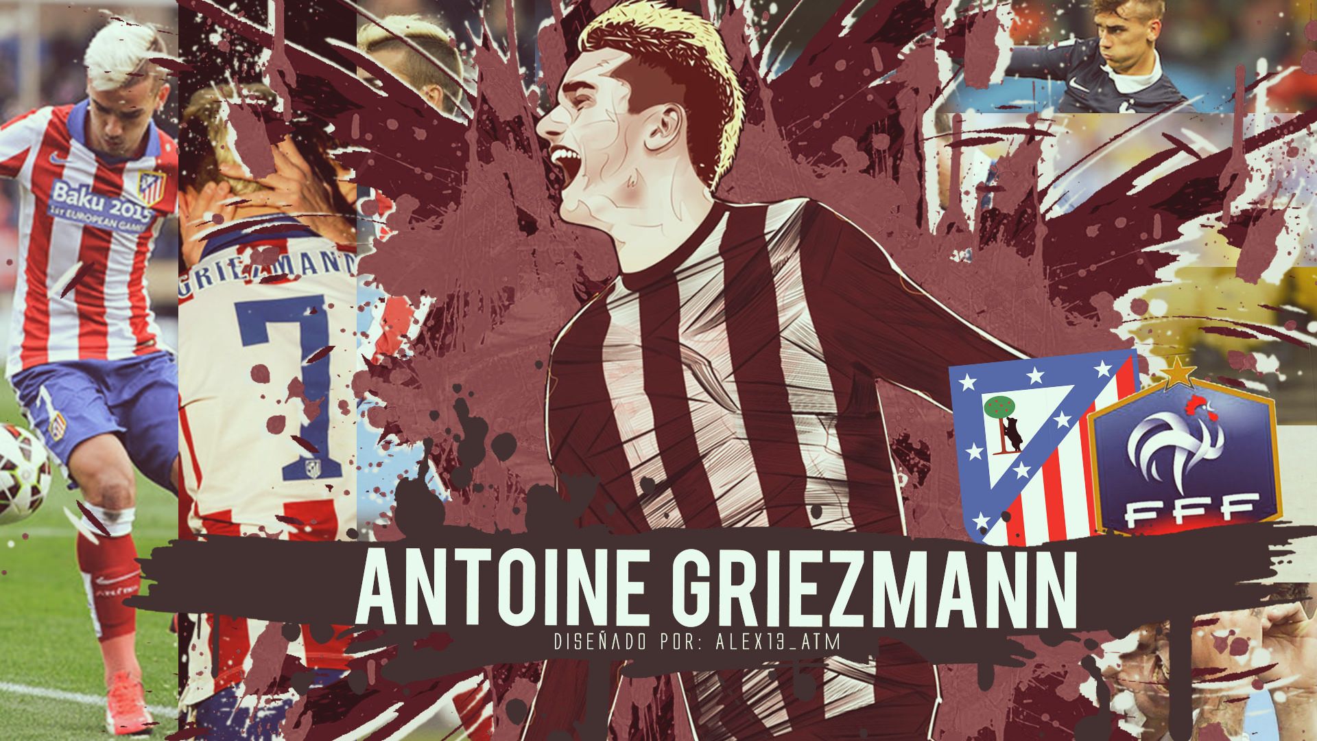 Antoine Griezmann Atletico Madrid Player Wallpapers