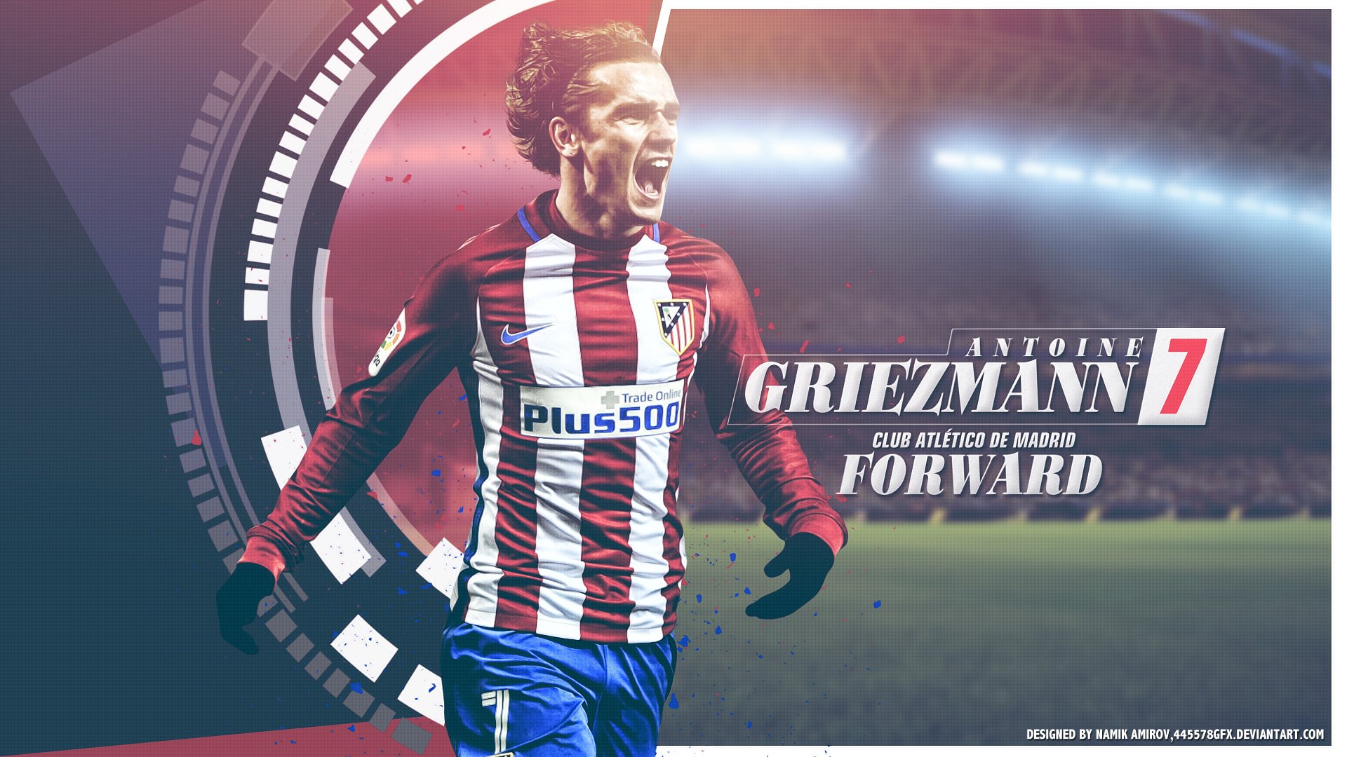 Antoine Griezmann Atletico Madrid Player Wallpapers