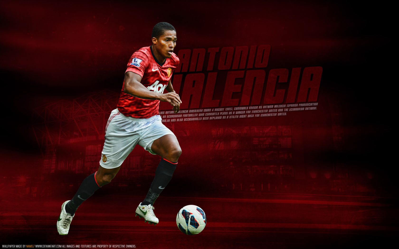 Antonio Valencia Hd Manchester United Wallpapers