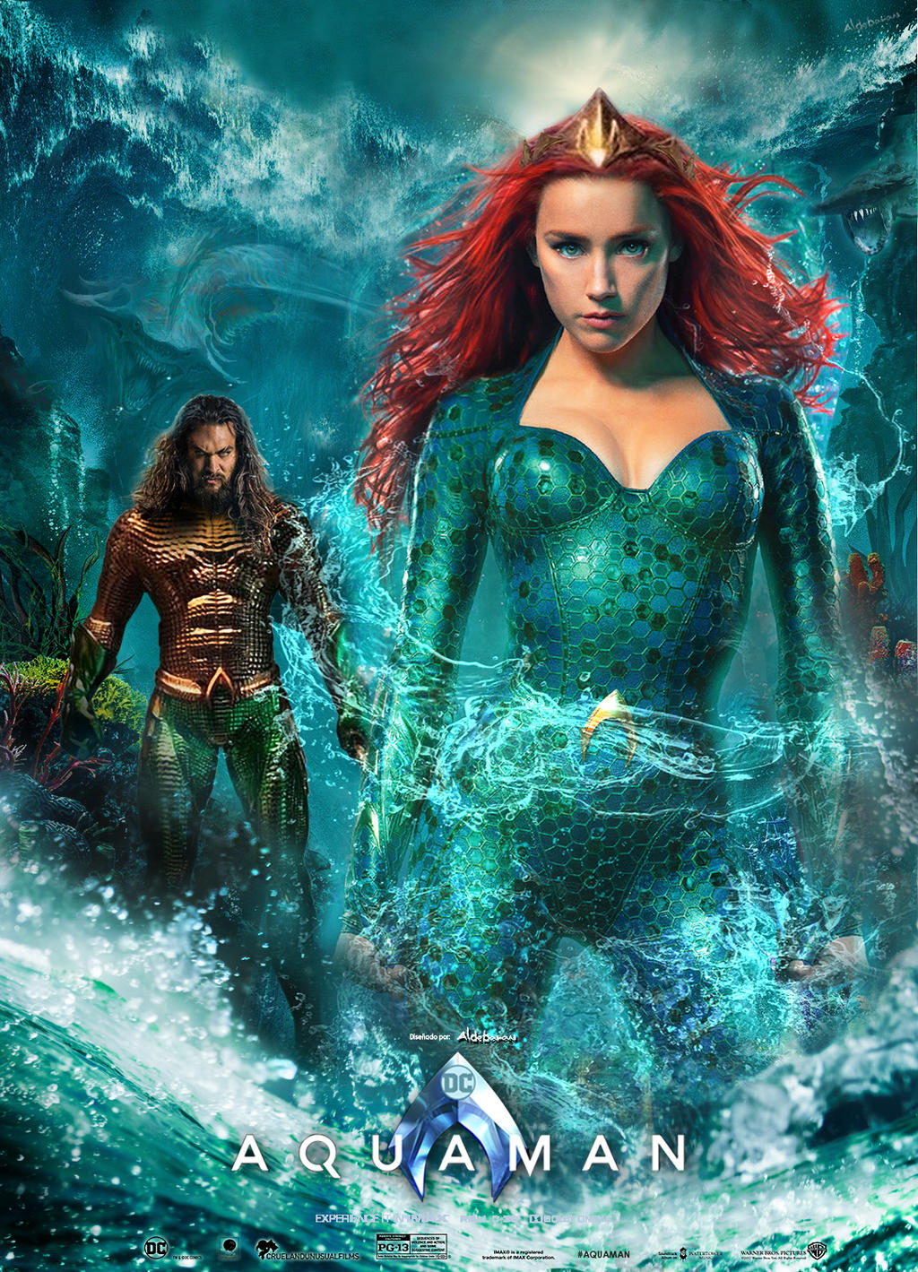 Aquaman 2018 Movie Banner Textless Wallpapers